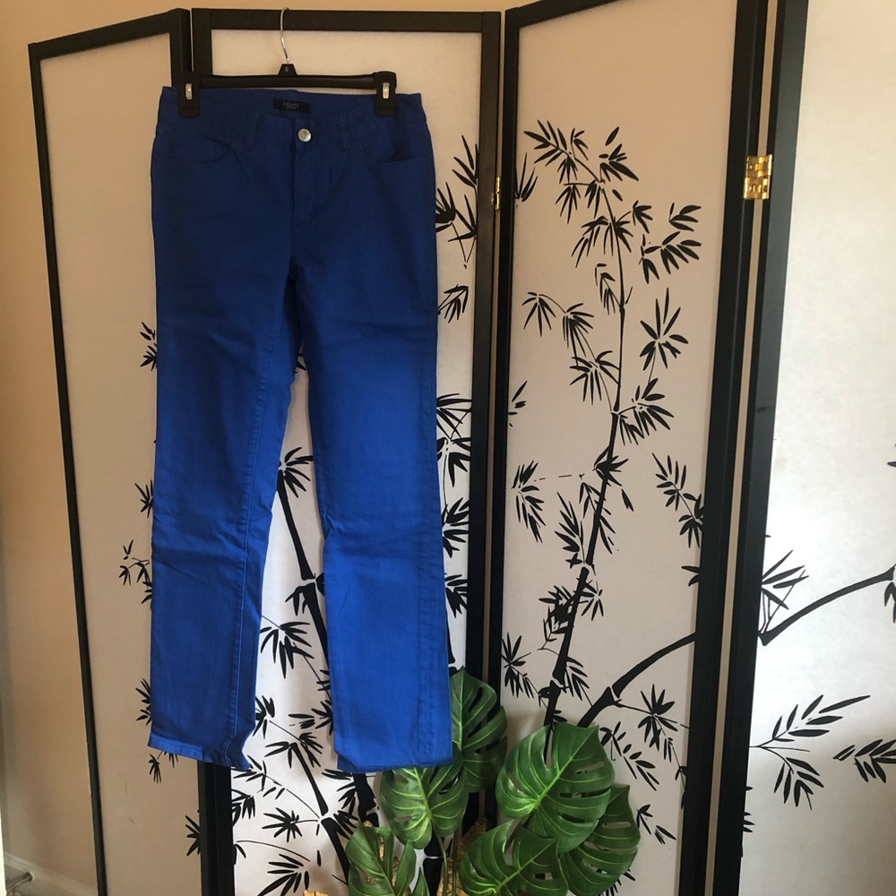 Royal Blue Straight Leg Jeans